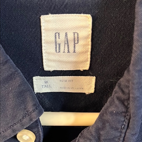 Navy Button-Up Shirt - Picture 2 of 2